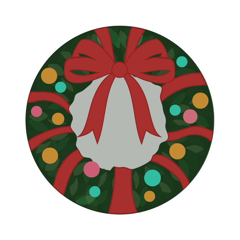 Peelz CF Holiday Wreath twiist™ Automated Insulin Delivery System Stickers - Pump Peelz Peelz/Stickers