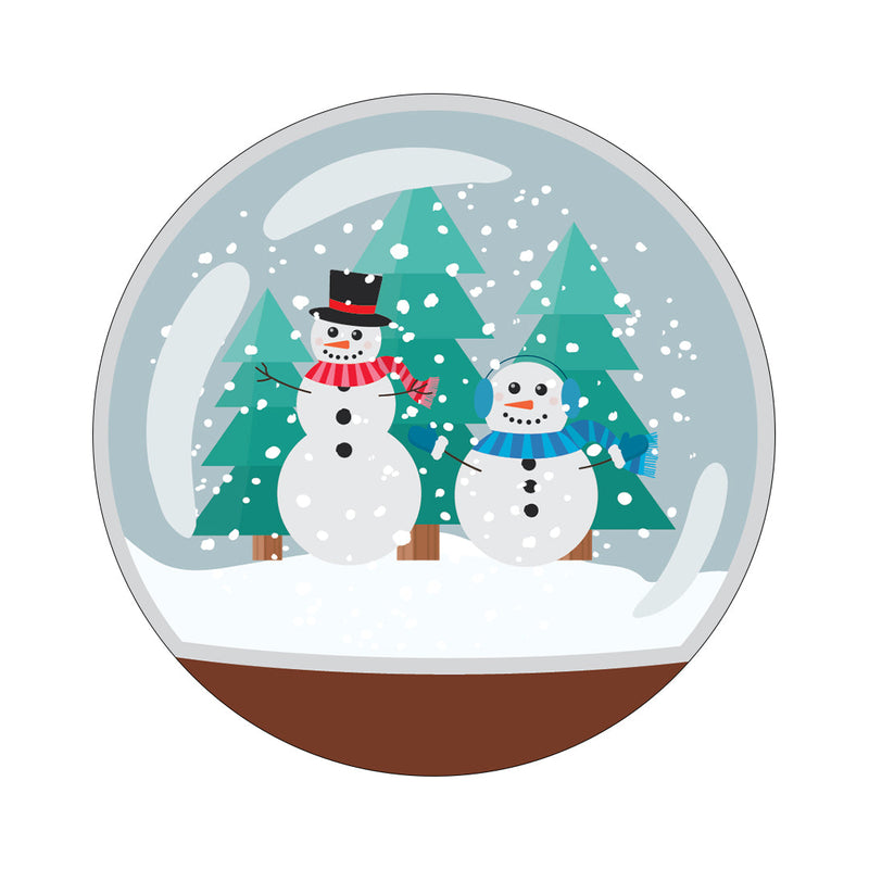 Peelz CF Holiday Snow Globe twiist™ Automated Insulin Delivery System Stickers - Pump Peelz Peelz/Stickers