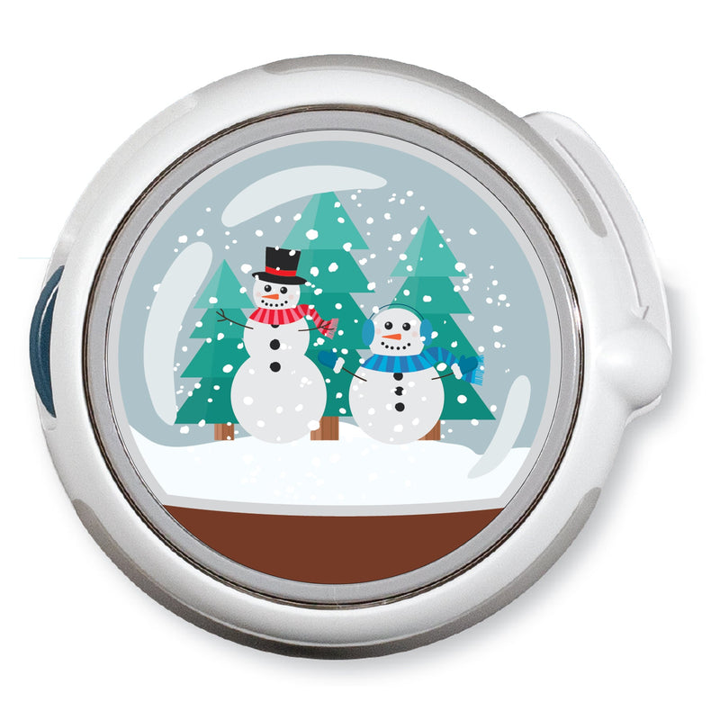 Peelz CF Holiday Snow Globe twiist™ Automated Insulin Delivery System Stickers - Pump Peelz Peelz/Stickers