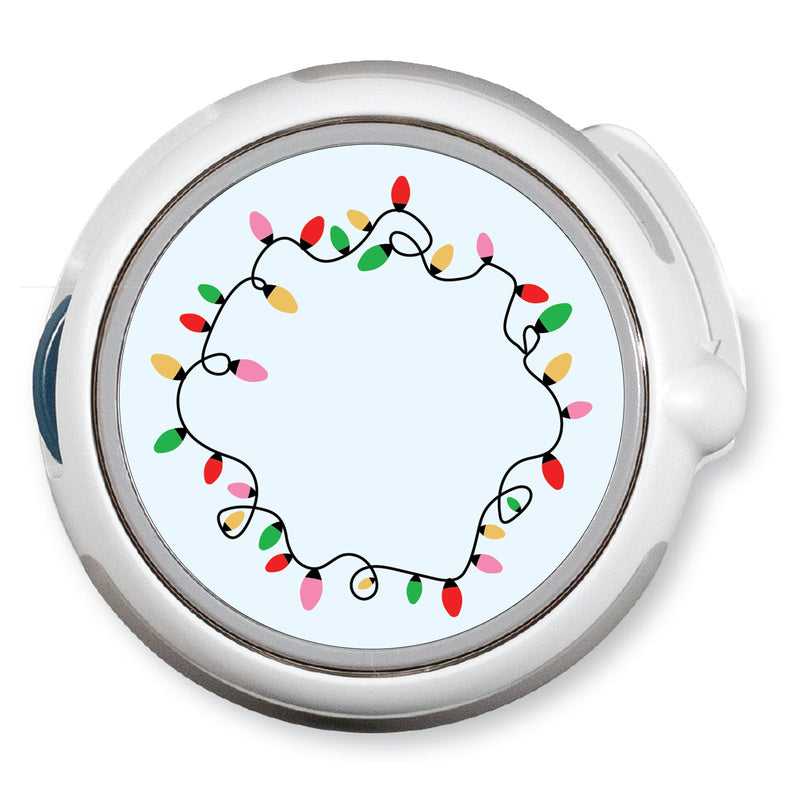 Peelz CF Holiday Lights twiist™ Automated Insulin Delivery System Stickers - Pump Peelz Peelz/Stickers