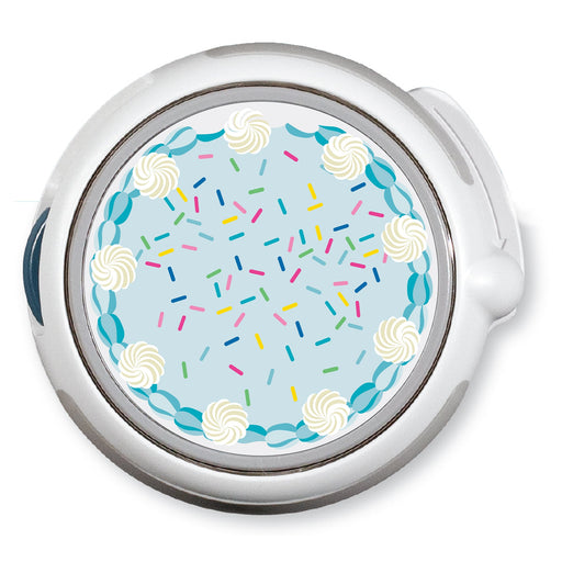 Peelz CF Birthday Cake twiist™ Automated Insulin Delivery System Stickers - Pump Peelz Peelz/Stickers