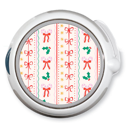 Peelz Holly Jolly Ribbon twiist™ Automated Insulin Delivery System Stickers - Pump Peelz Peelz/Stickers
