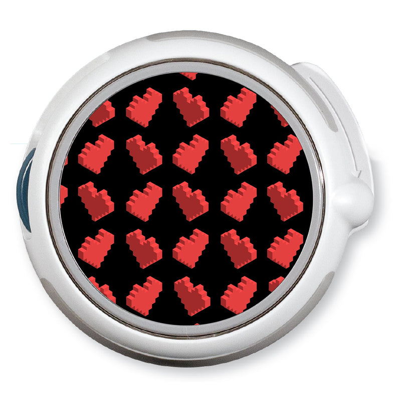 Peelz Pixel Hearts twiist™ Automated Insulin Delivery System Stickers - Pump Peelz Peelz/Stickers