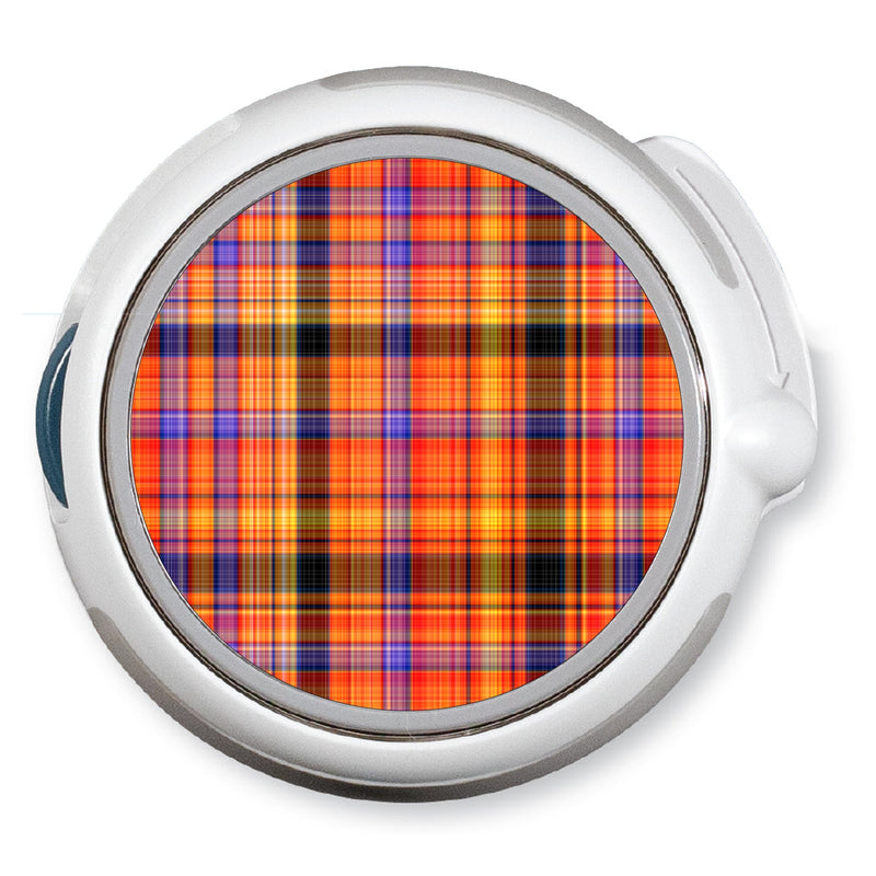 Peelz Pumpkin Plaid twiist™ Automated Insulin Delivery System Stickers - Pump Peelz Peelz/Stickers