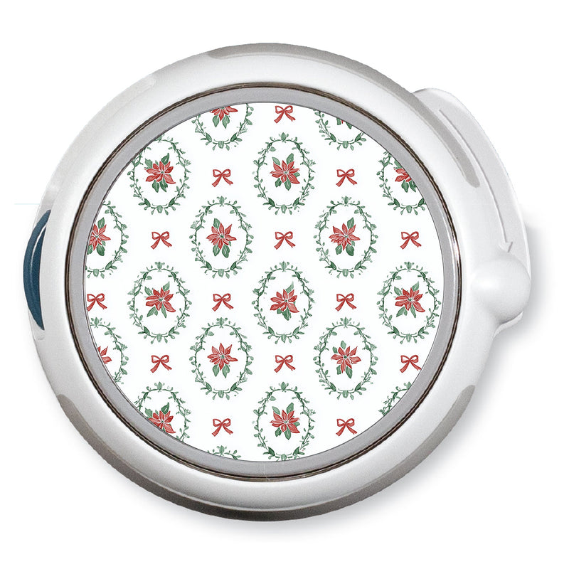 Peelz Poinsettia Parade twiist™ Automated Insulin Delivery System Stickers - Pump Peelz Peelz/Stickers