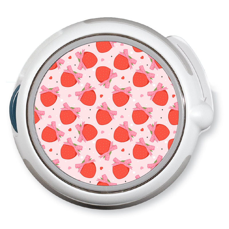 Peelz Strawberry Kisses twiist™ Automated Insulin Delivery System Stickers - Pump Peelz Peelz/Stickers
