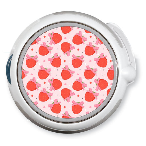 Peelz Strawberry Kisses twiist™ Automated Insulin Delivery System Stickers - Pump Peelz Peelz/Stickers
