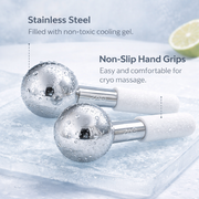 ZAQ Skin & Body ZAQ Icy Steel Cryo Ice Globes: Ultimate Facial Cryotherapy Tool Skin Care