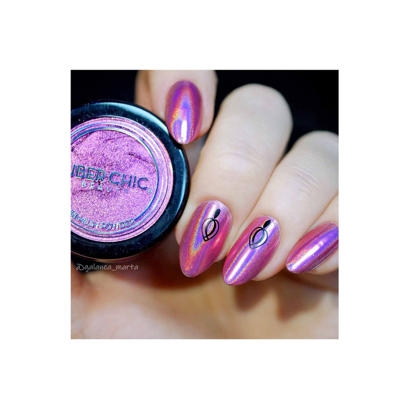 UberChic Beauty Holographic Pink Powder