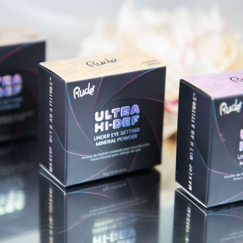 Rude Cosmetics UHD Under Eye Setting Mineral Powder Setting Spray & Powder