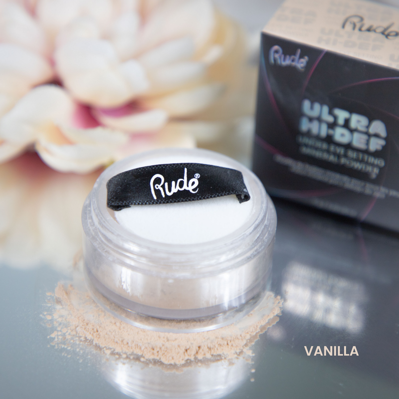 Rude Cosmetics UHD Under Eye Setting Mineral Powder Setting Spray & Powder
