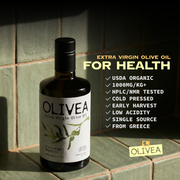Olivea Ultra High Phenolic Extra Virgin Olive Oil — 1,000+ mg/kg Polyphenols