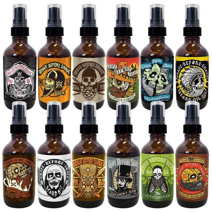 Grave Before Shave 4Oz. Big Bottle Of Grave Before Shave™  Beard Oil