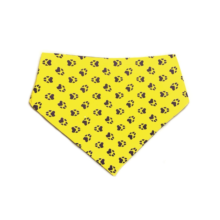 Yellow & Purple Reversible Dog Bandana