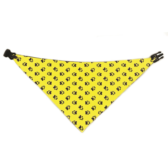 Yellow & Purple Reversible Dog Bandana