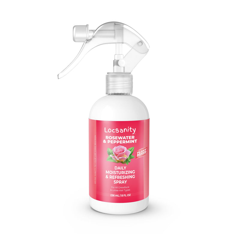 Locsanity Rosewater and Peppermint Daily Moisturizing/Refreshing Spray Locking & Tightening & Moisturizing
