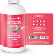 Locsanity Rosewater and Peppermint Daily Moisturizing/Refreshing Spray Locking & Tightening & Moisturizing