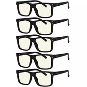 eyekeeper.com 5 Pack Stylish Fashionable Blue Light Filter Readers UV2142 Eyeglasses