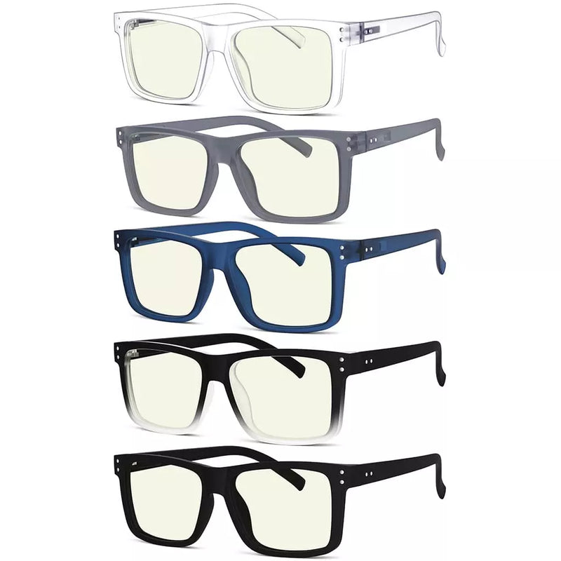 eyekeeper.com 5 Pack Stylish Fashionable Blue Light Filter Readers UV2142 Eyeglasses
