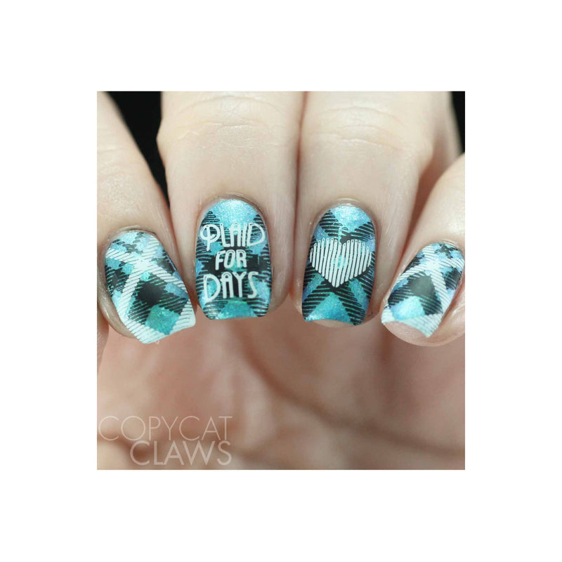 UberChic Beauty Pretty In Plaid-02 Stamping Plate