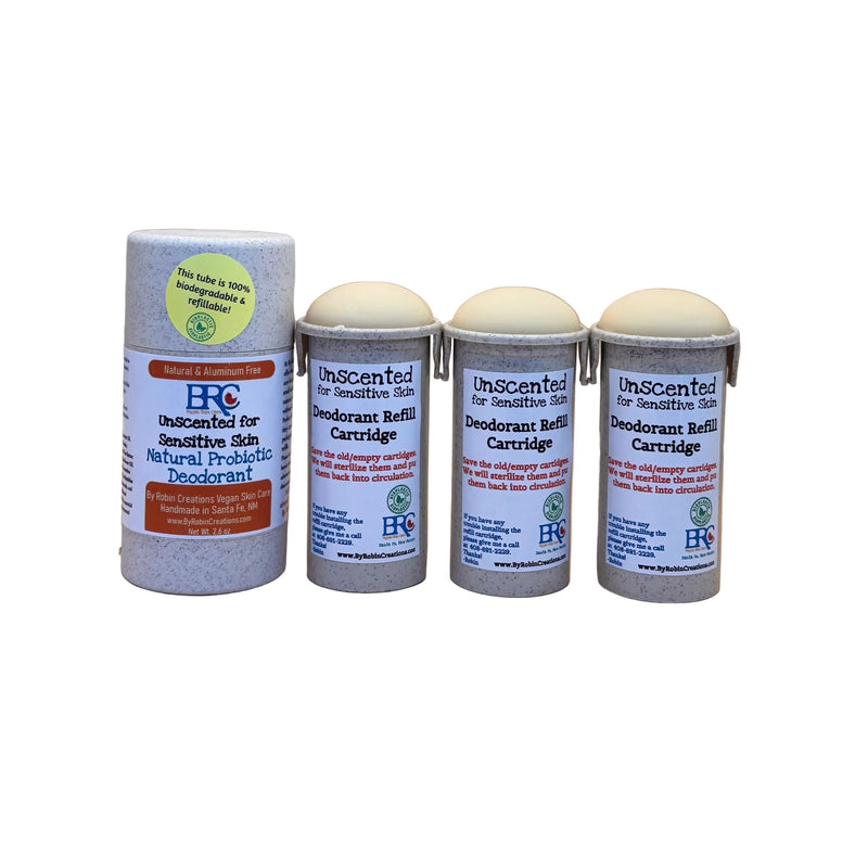 By Robin Creations Natural Probiotic Deodorant Stick, Vegan & Aluminum-Free Deodorant & Body Care
