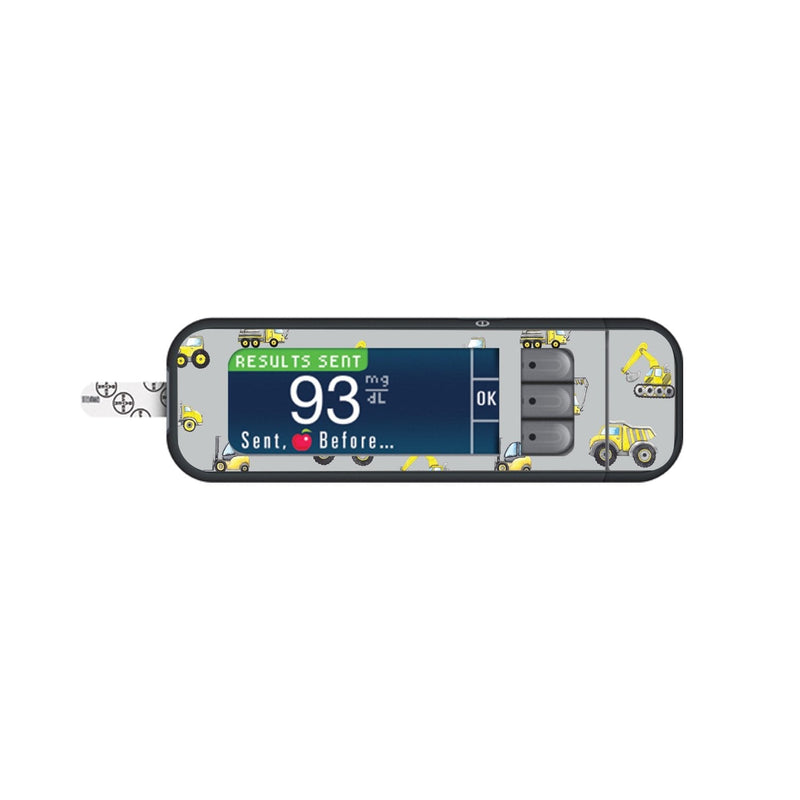Peelz Under Construction Sticker for Bayer Contour Next Glucometer Peelz/Stickers