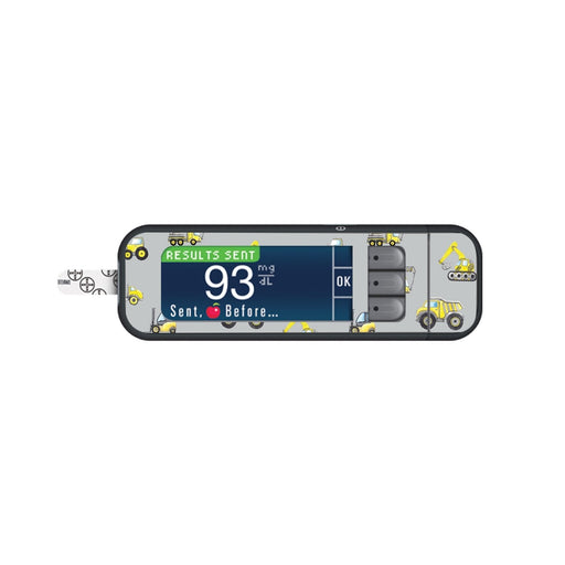Peelz Under Construction Sticker for Bayer Contour Next Glucometer Peelz/Stickers
