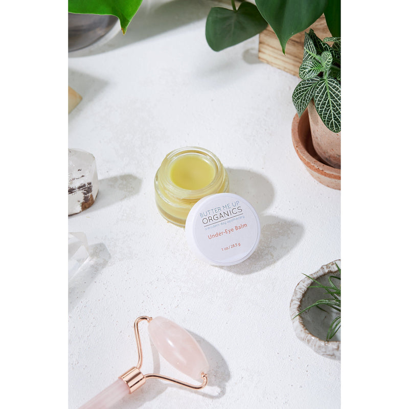 Butter Me Up Organics Caffinated Under Eye Balm / Dark Circles / Under Eye Bags / Puffy Under Eyes / Fine Lines Wrinkles Face