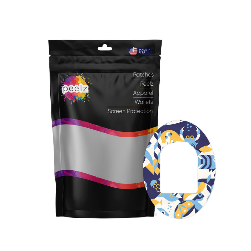 Peelz Underwater Abstract Pod Patch Tape - Pump Peelz Patch Medical Tape