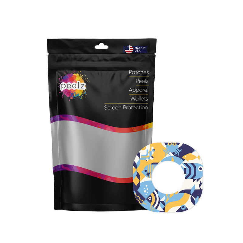 Peelz Underwater Abstract Dexcom G7 and Stelo Patch Tape - Pump Peelz Patch Medical Tape