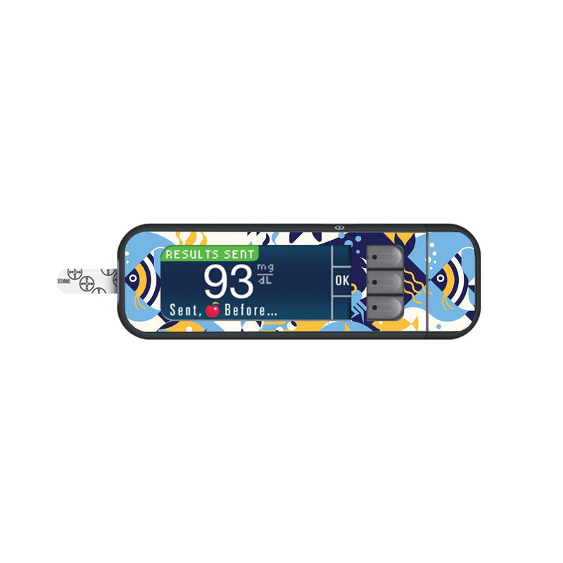 Peelz Underwater Abstract Sticker for Bayer Contour Next Glucometer Peelz/Stickers
