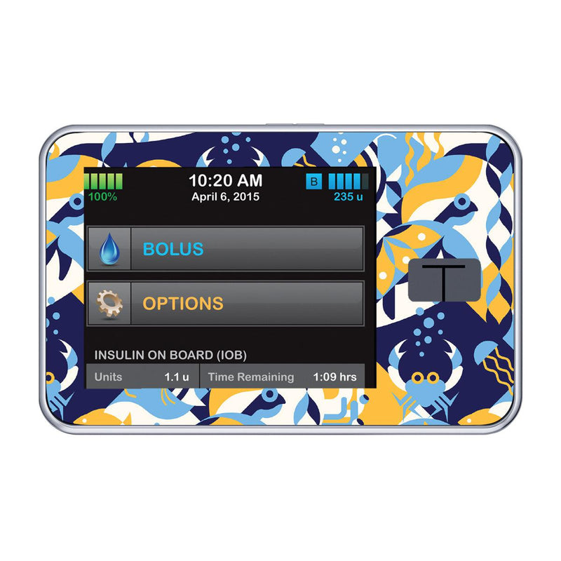 Underwater Abstract Sticker for Tandem t:slim — Pasteur Pharmacy