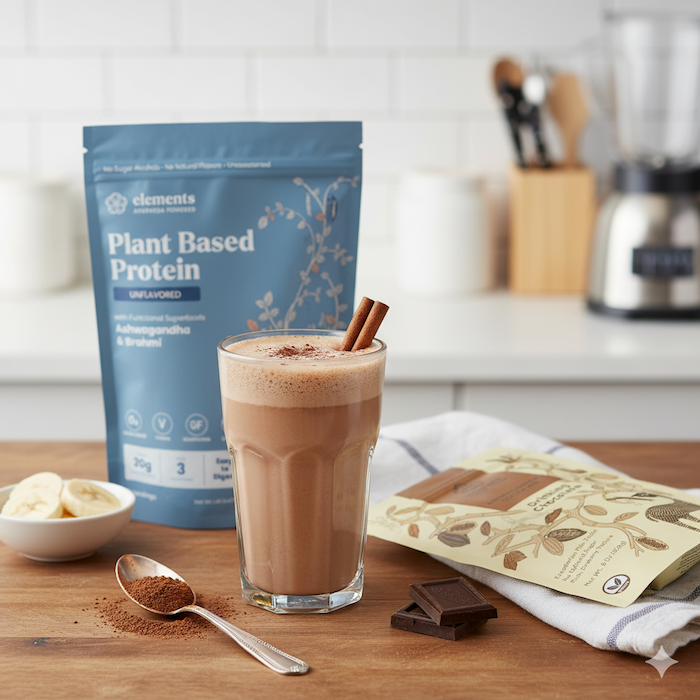 Elements Truffles Plant Based Protein Powder: Unflavored (21 Servings) Protein