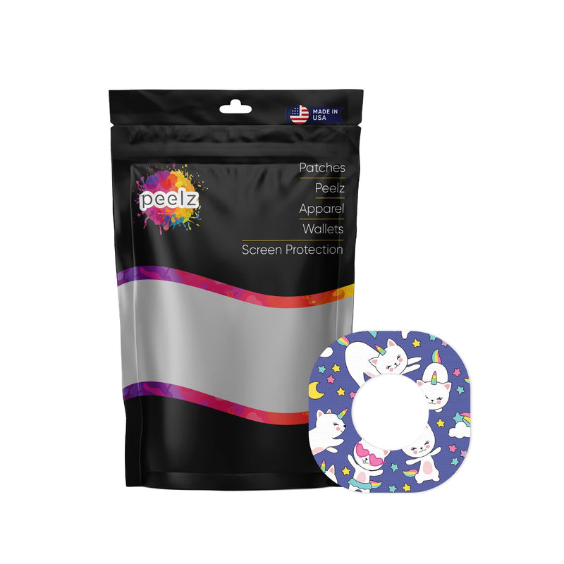 Peelz Unicorn Cats Dexcom G7 and Stelo Patch Tape - Pump Peelz Patch Medical Tape