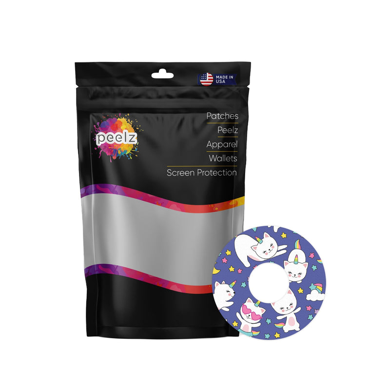 Peelz Unicorn Cats Patch Tape Designed for the FreeStyle Libre 3 Plus & Lingo Patch Medical Tape