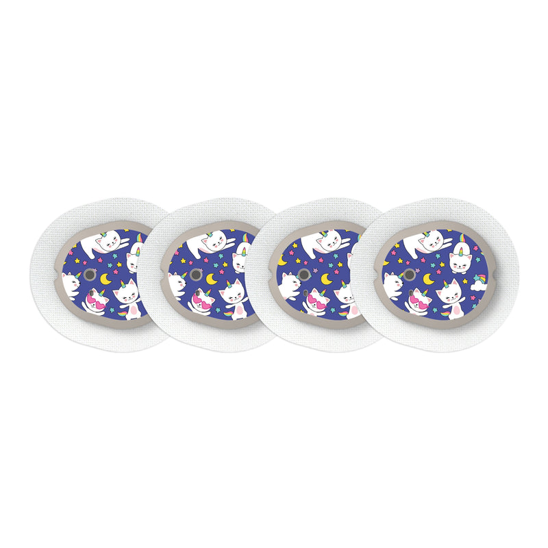 Peelz Unicorn Cats Sticker Designed for the DEXCOM G7 and Stelo Transmitter Peelz/Stickers