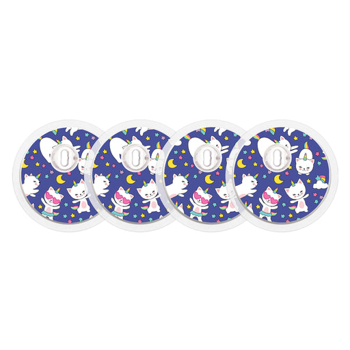 Peelz Unicorn Cats Sticker Designed for the FreeStyle Libre 3 Plus & Lingo  Sensor Peelz/Stickers