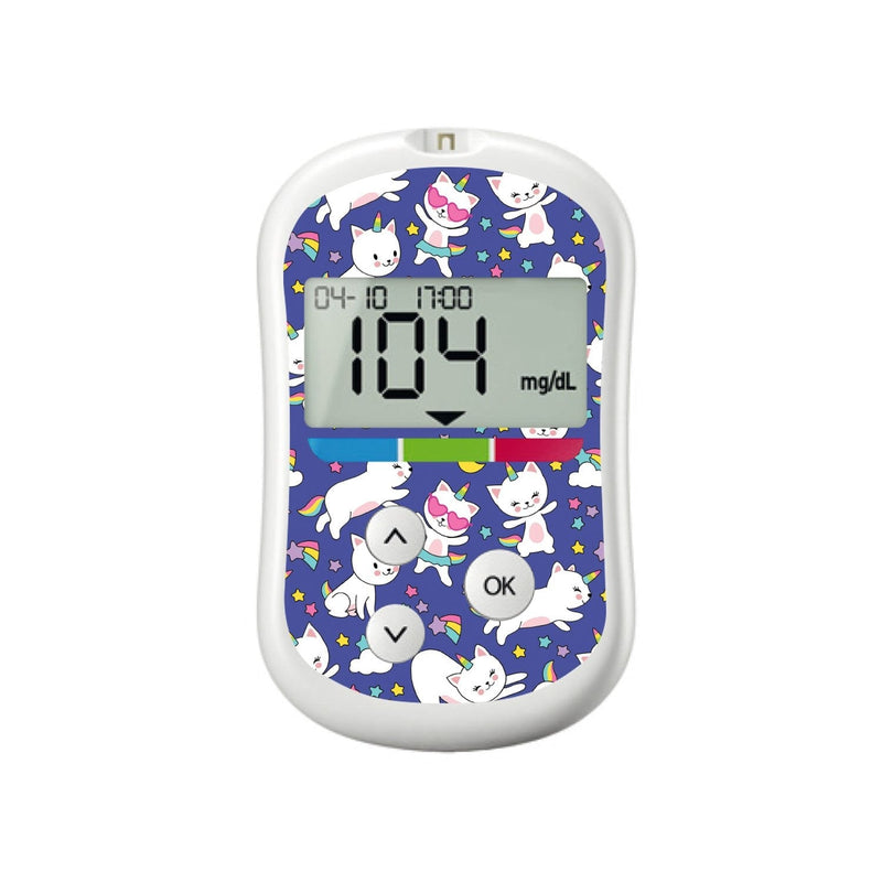 Peelz Unicorn Cats for OneTouch Verio Flex Glucometer Peelz/Stickers