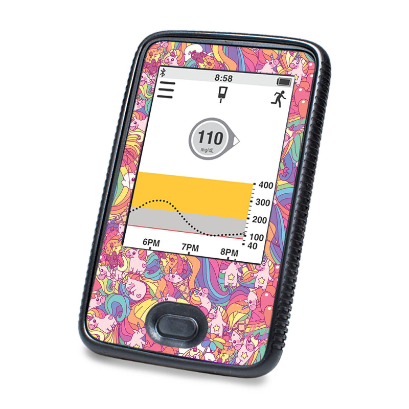 Peelz Unicorn Swirls Designed for DEXCOM G6 Touchscreen Receiver Peelz/Stickers