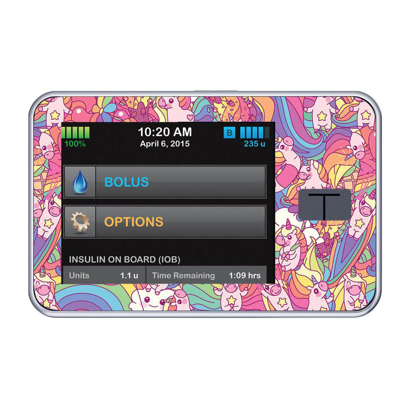 Peelz Unicorn Swirls Sticker for Tandem t:slim Peelz/Stickers