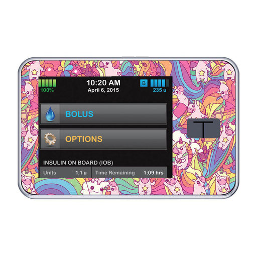 Peelz Unicorn Swirls Sticker for Tandem t:slim Peelz/Stickers