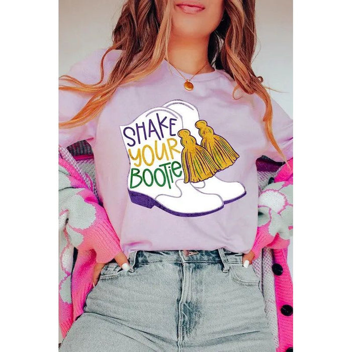 Unisex Shake Your Bootie Print T-Shirt