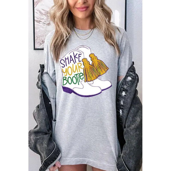 Unisex Shake Your Bootie Print T-Shirt