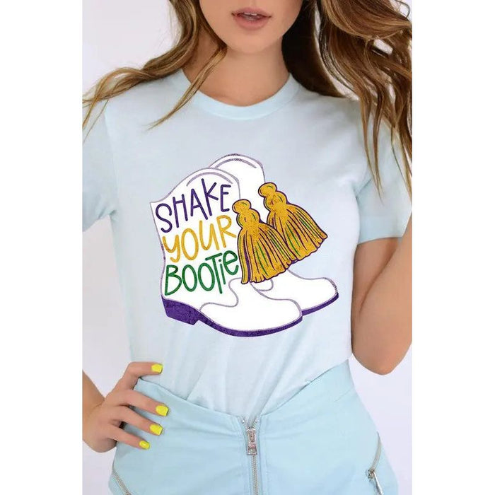 Unisex Shake Your Bootie Print T-Shirt