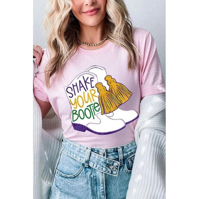 Unisex Shake Your Bootie Print T-Shirt