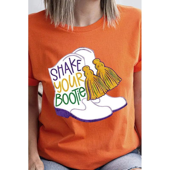 Unisex Shake Your Bootie Print T-Shirt