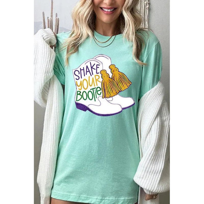 Unisex Shake Your Bootie Print T-Shirt