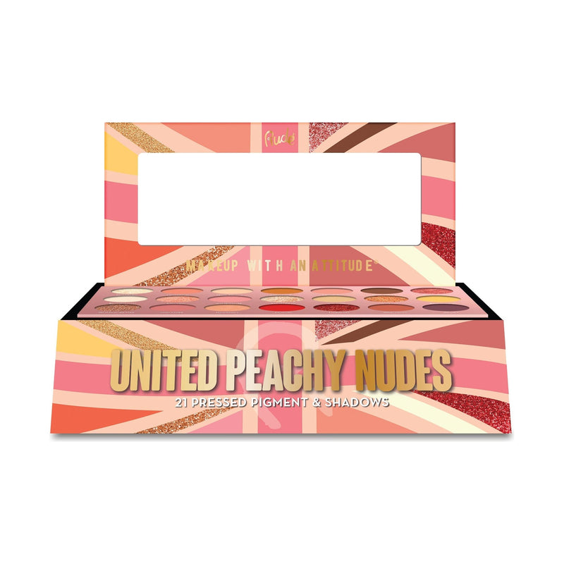 Rude Cosmetics United Peachy Nudes Palette Display Set, 12 pcs Wholesale Set