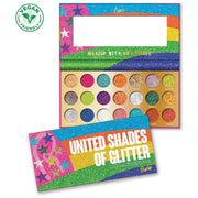 Rude Cosmetics United Shades of Glitter Pressed Glitter Palette Display Set, 12pcs Wholesale Set