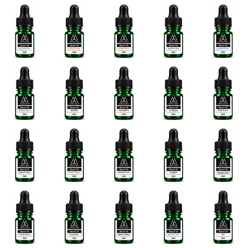 Artius Man Beard Oil Sampler 20-Pack – The Complete Artius Man Scent Collection Beard Oil White Smoke